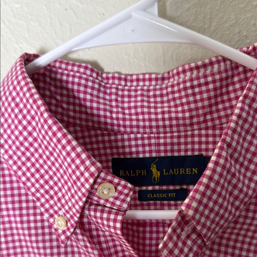 Ralph Lauren Pink Casual Button Down Shirt